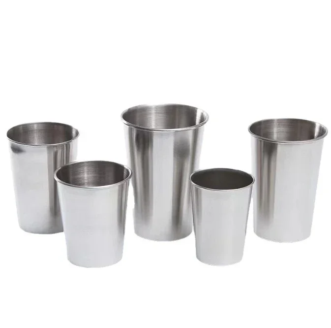 Wine Beer Brand - Stainless Steel Metal Cup Beer Cups