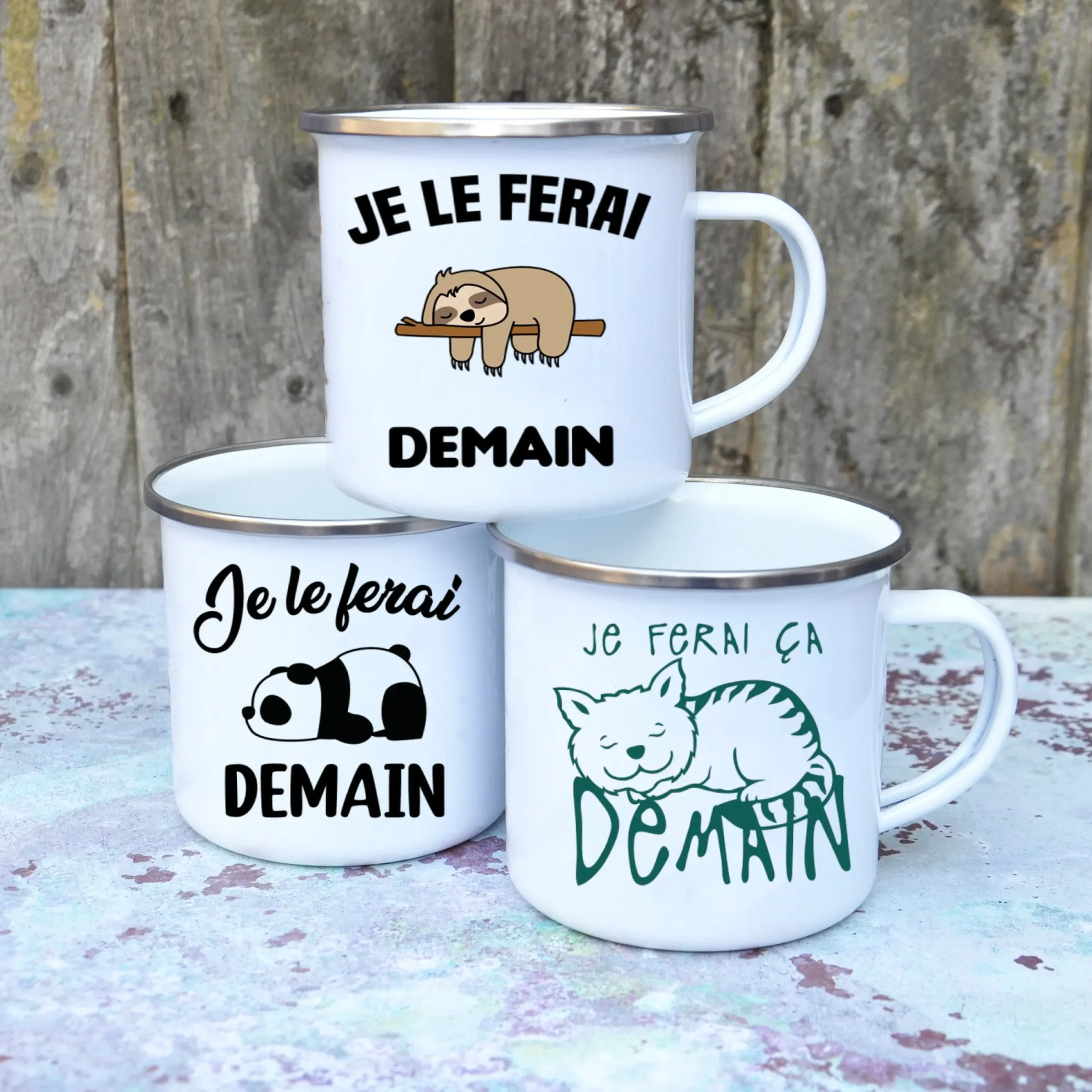 Cute Enamel Coffee Mug French  - огляд і ціна Beer And Wine Festival