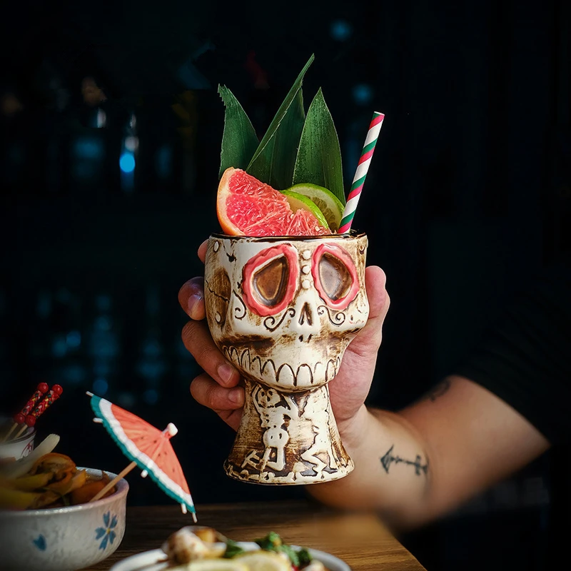 Halloween Skull Ceramic Mug -  - огляд і ціна Wine Mix With Beer