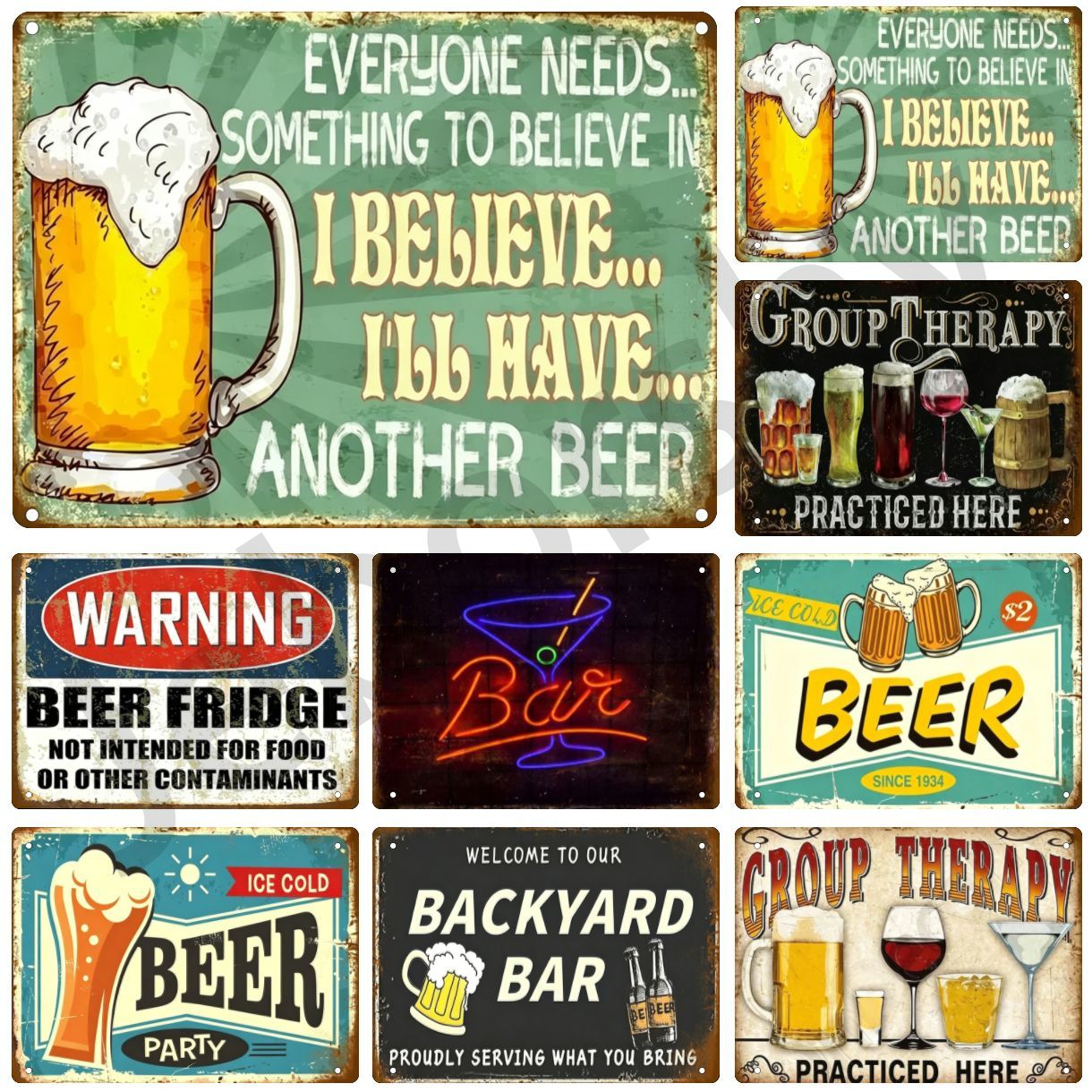 Metal Sign Whiskey Wine Alcoho - огляд і ціна Wine Beer Brand