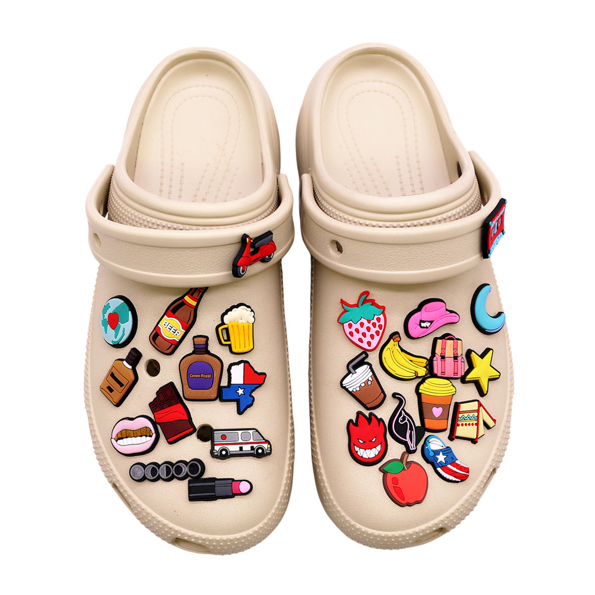 1 Pcs Novelty Shoe Charms Acce - огляд і ціна Wine X Beer