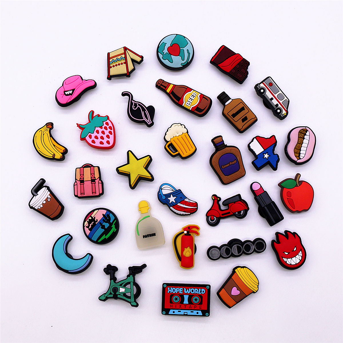 1 Pcs Novelty Shoe Charms Acce - огляд і ціна Wine X Beer