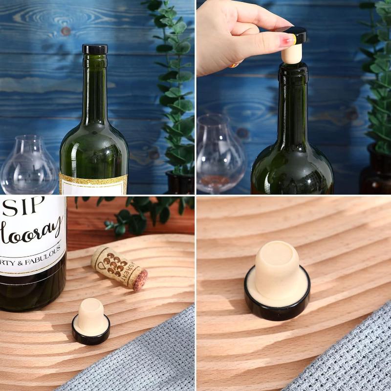 10Pcs Wine Bottle Cork Stopper - огляд і ціна Wine Beer Tasting